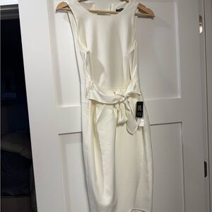 Julia Jordan Cream Sleeveless Midi Dress